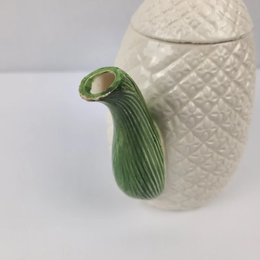 Vintage 1960s Aloha 8066 Pineapple Teapot Coffee Pot Hawaii Mid Century Tropical